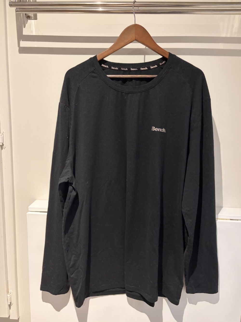 Bench Black Long Sleeve Crewneck Shirt Size XXL